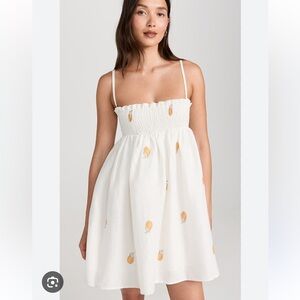 Ancora Le Citron Scrunchie Mini Dress